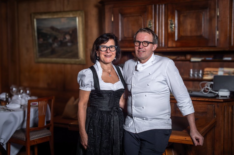 Aromarepo Krone Sihlbrugg  Wirtepaar Monika Jans und Thomas Huber quer