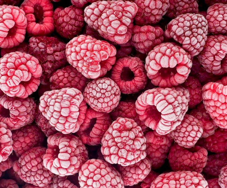 MHD, Tiefgekühlt, Mindesthaltbarkeit, Himbeeren